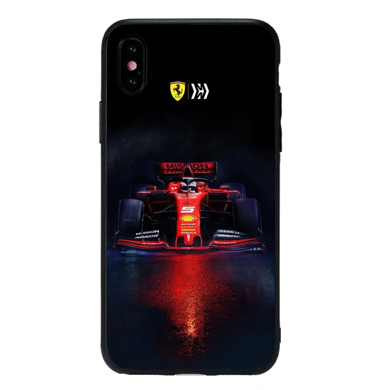 Силиконовый мягкий черный чехол для телефона Formula 1 Racing F1 для iPhone X XS MAX 6 6s 7 7plus 8 8Plus 5 5S SE XR 10 11 11Pro MAX
