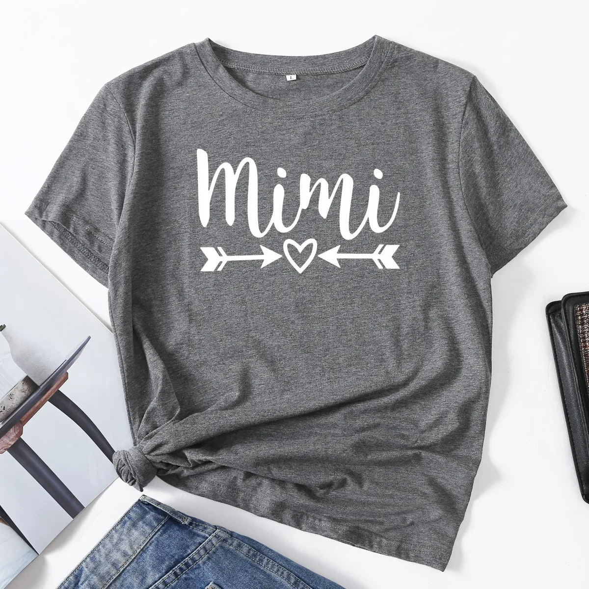 

Mimi Grandma Mother Mimi-life Woman T-Shirt Short Sleeve T-Shirts Summer Tops for Women Cotton Graphic Tee Female Shirt Clothes