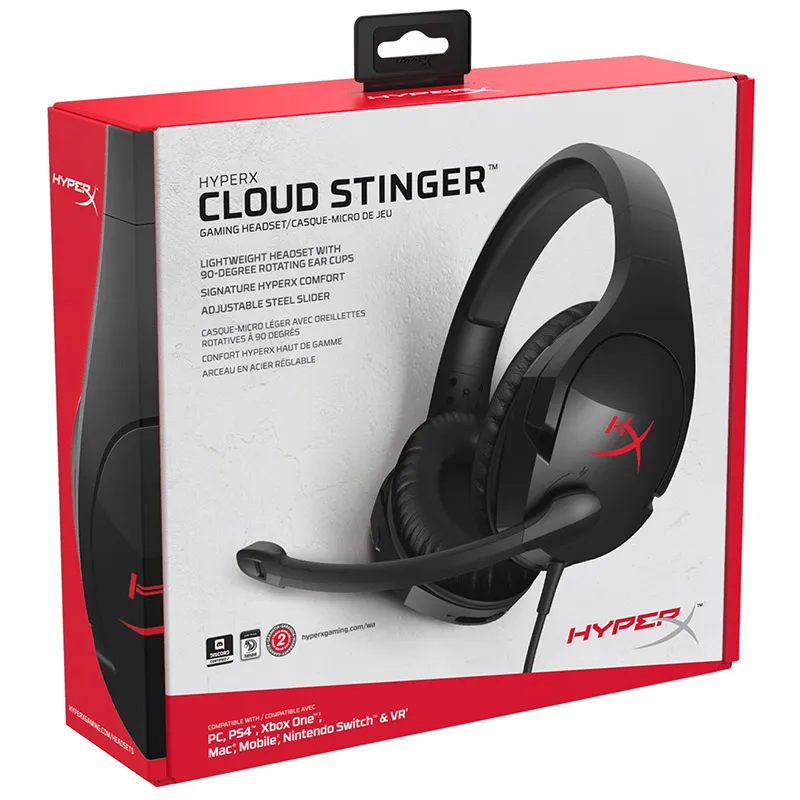 Оригинальная игровая гарнитура HyperX Cloud Stinger наушники с микрофоном для ПК PS4 Xbox |
