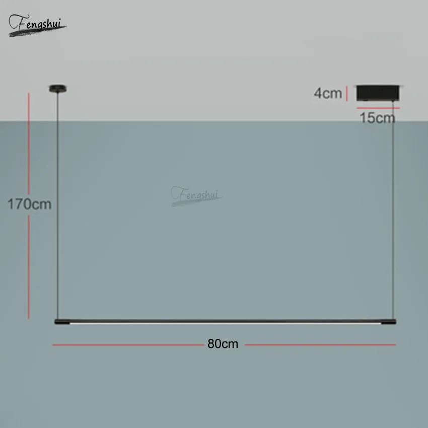 

Modern Minimalism Restaurant Bar LED Design Strip Pendant Lights Lighting Nordic Living Room Bedroom Study Decor Light Fixtures