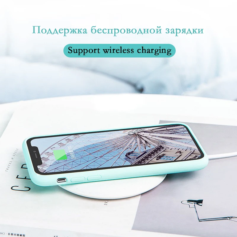 Силиконовый защитный чехол AOXIN для iPhone 11 Pro Xs Max XR 6s 7 8 Plus чехол-бампер 6P 10 сумки