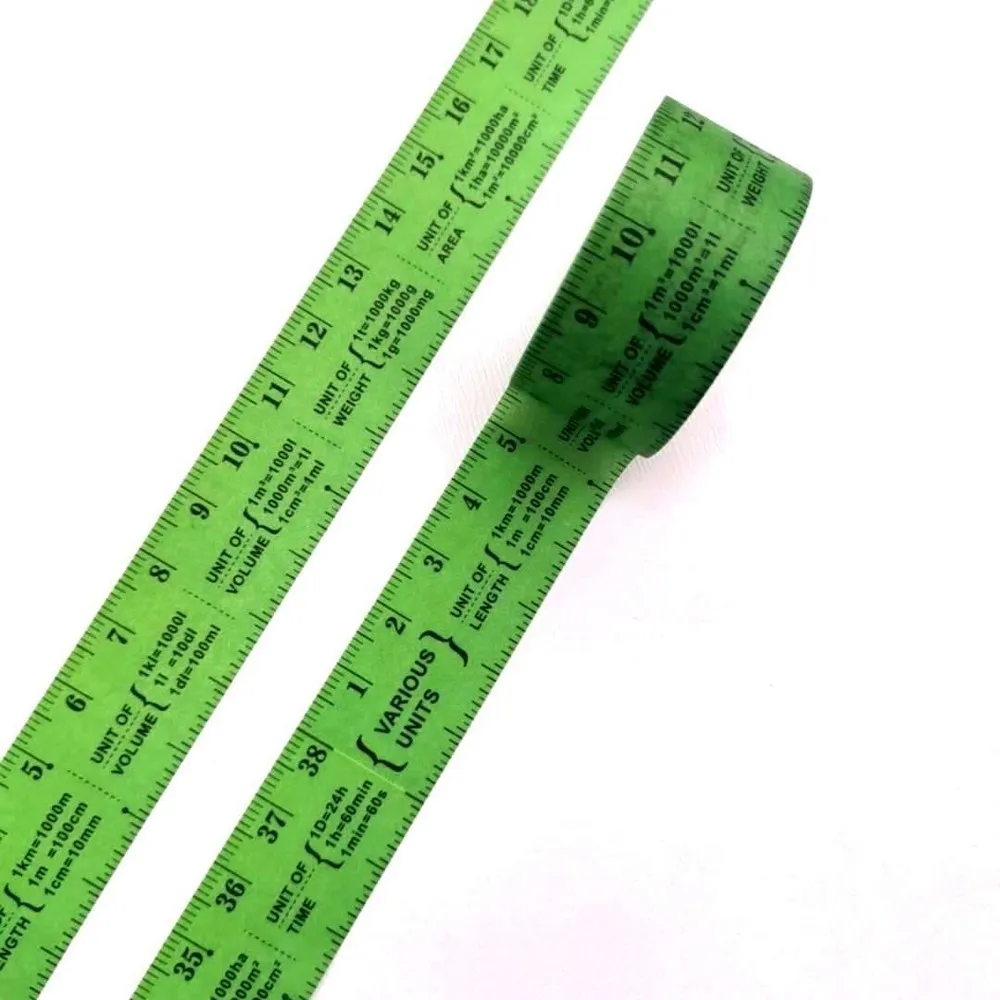 

1 Pcs Masking Tape Wide Washi Tape Ruler Adhesive Tape DIY Scrapbooking Journal School Stationery