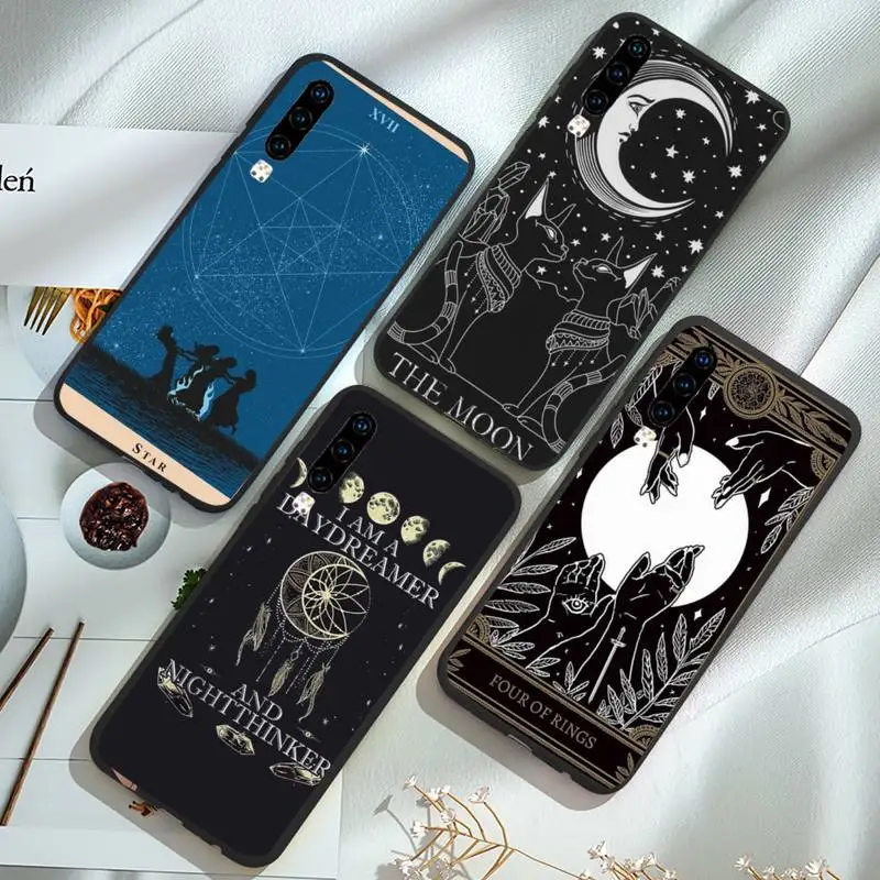 

Witches moon Tarot Mystery totem Phone Case For Huawei Mate 9 10 20 Pro lite 20x nova 3e P10 plus P20 Pro Honor10 lite