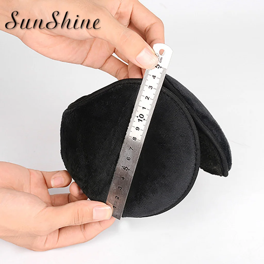 Новинка 2019 модные наушники унисекс зимние теплые утолщенные сзади плюшевая