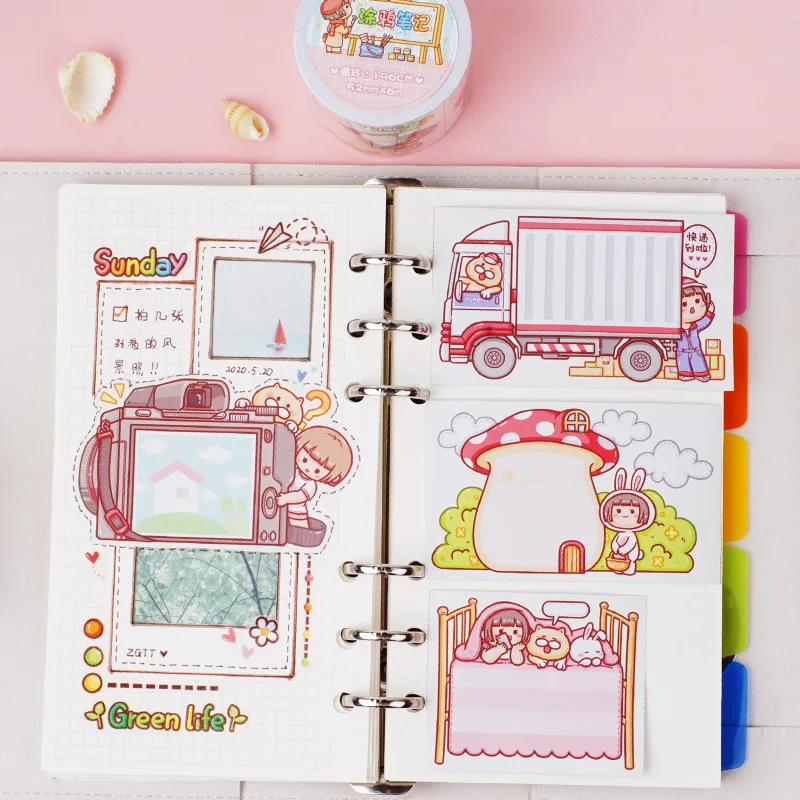 25 мм милый мультфильм васи лента декоративная маскирующая для скрапбукинга