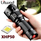 XHP50 Litwod Z901006 Мощный Cree светодиодный фонарик водонепроницаемый масштабируемый портативный фонарь для кемпинга 26650 18650 AA батарея
