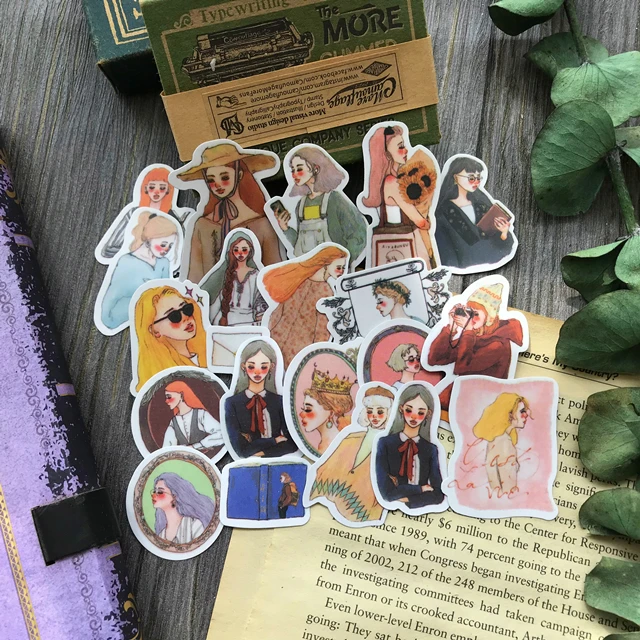 Девушки в солнечный весенний день туристические наклейки Скрапбукинг ремесло