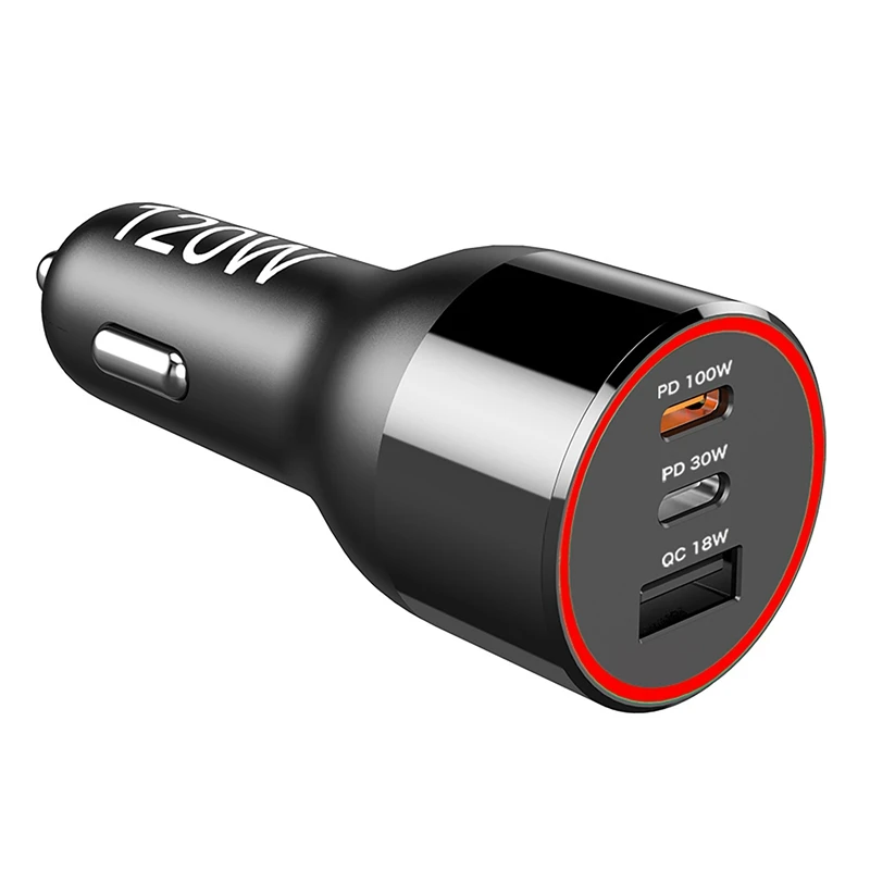 

USB C Car Charger 100W PPS PD 100W 30W Type C Super Fast Charging QC 3.0 18W Lighter Adapter for iPhone 13