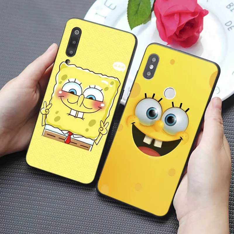 For xiaomi redmi k30 8 8a note pro Clear Soft Silicone Phone Cas Spongebob squarepants Patrick Star anime |