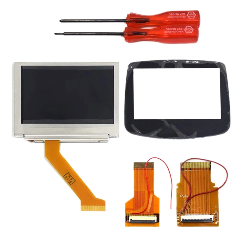 Комплект модной ЖК-подсветки 32 Pin + 40 GBA SP AGS-101 экран с подсветкой со стеклянным