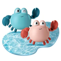baby bath toys spring clockwork beach toy wind up crab model bath toys baby swim wind up chain play water toy for children boy