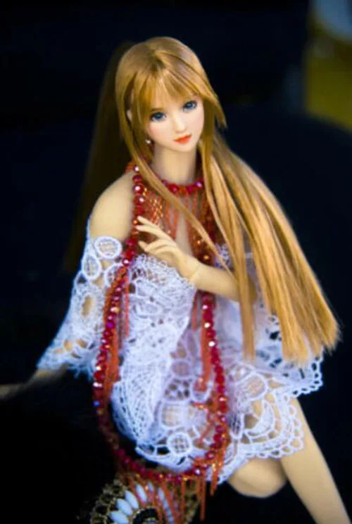 

In stock 1/6 scale Pale OB27 Female Head Carving W Blonde Straight Hair Fit 12" Action Figure
