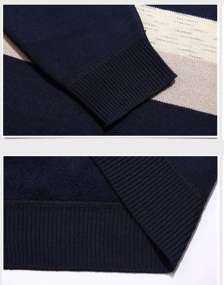 

Jbersee Men Cashmere Sweater Casual O-Neck Velvet Pullover Winter Warm Knitted Sweater Men Brand Clothing Pull Homme MY020