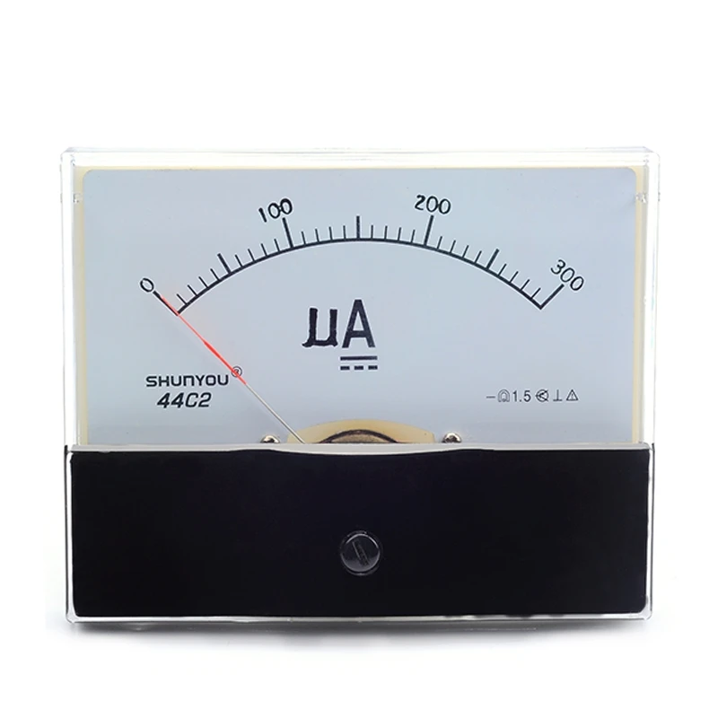 

Data Accuracy 44C2 300uA Ammeter Analog Current Test Meter DC Mechanical Header Ammeter