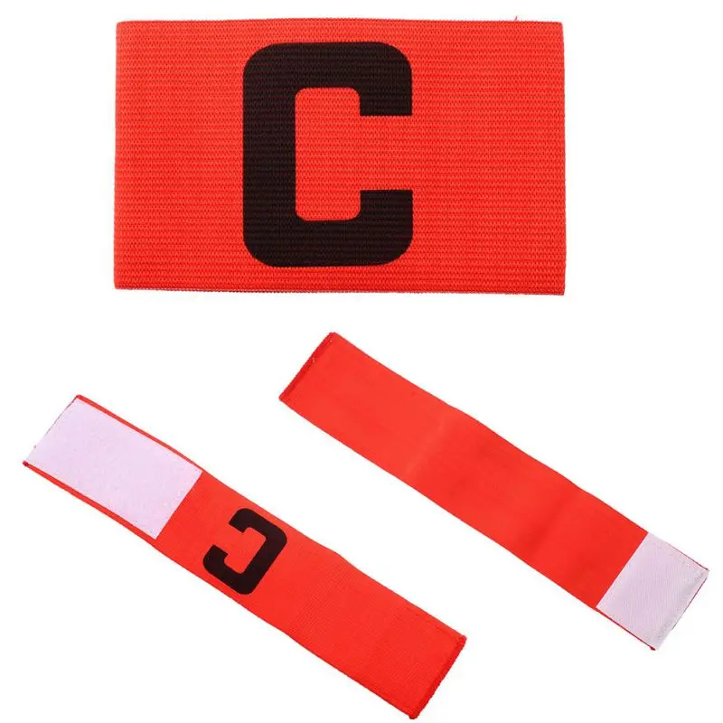 

1PC Durable Football Soccer Flexible Sports Adjustable Player Bands Fluorescent Colorful Captain Armband