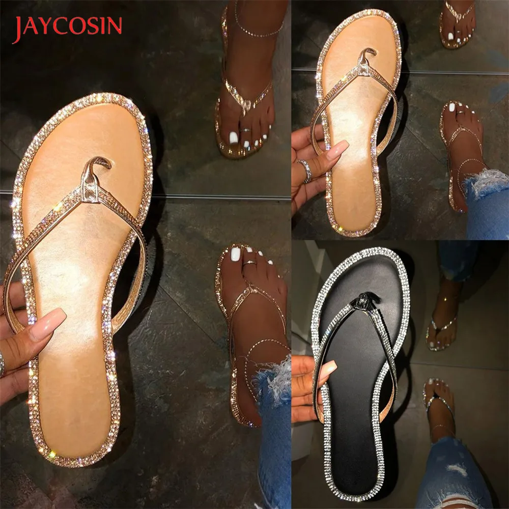 Модные женские сандалии Jaycosin летние тапочки женская обувь на плоской подошве
