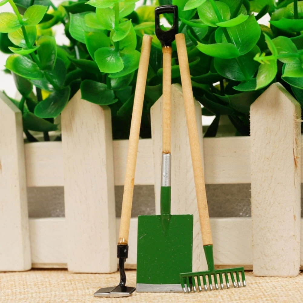 

3 Pieces New Doll House Accessories Mini Simulation For Doll Tools Mini Home Garden Decoration House A7W6