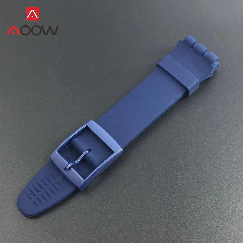 Ремешок силиконовый сменный для S-watch Watch 16/17/19/20 мм