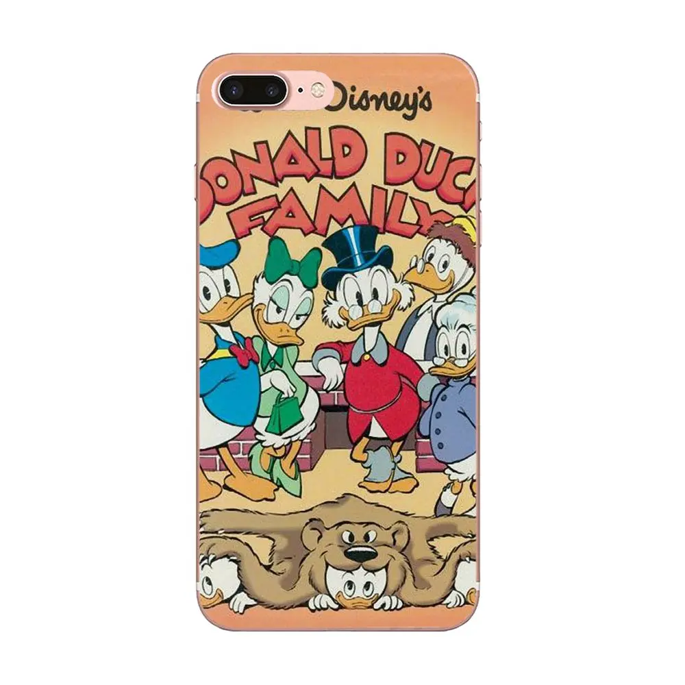 Забавный чехол из ТПУ с изображением Дональда Дака для Apple iPhone 4 4s 5 5C 5S SE 6 6S 7 8 Plus X XS