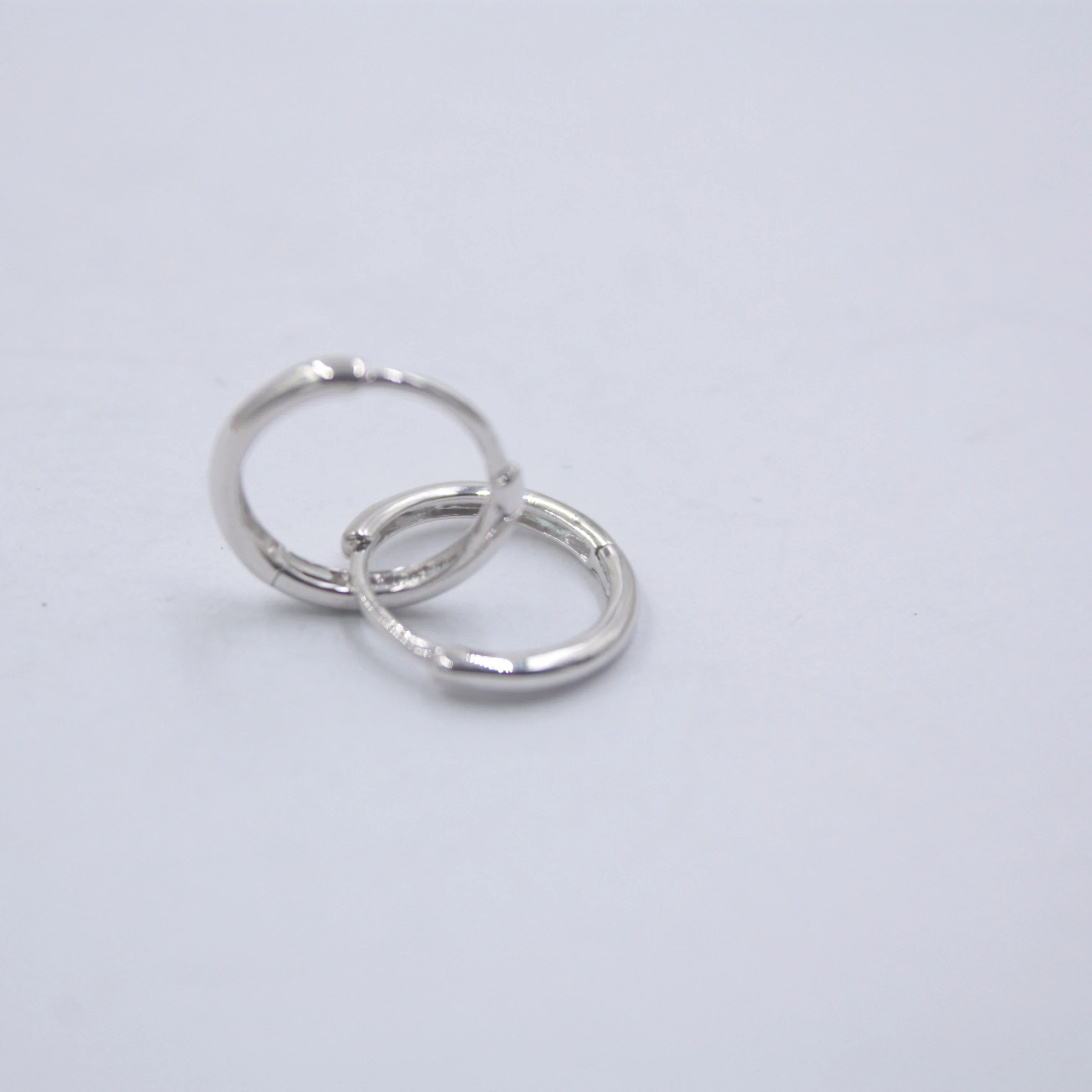 Чистый с покрытием из розового золота 18 К серьги в виде колец для Для