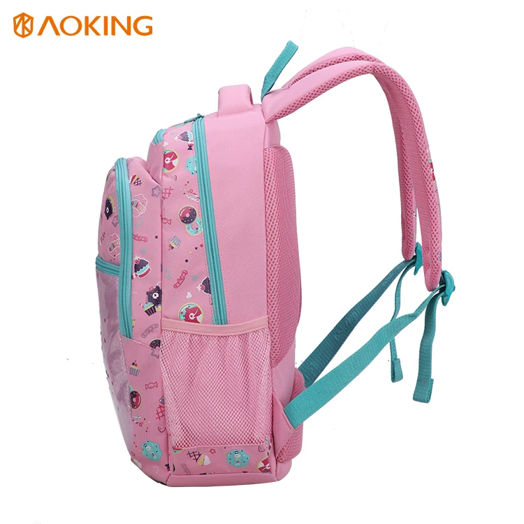 Aoking Lovely Girls School Bag Spacious Cute Backpack For Student Preppy Colorful Ergonomic Small Backpack For Kids 4 Layers