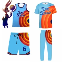 space jam basketball jersey tune squad 6 james shirt shorts cosplay costume movie a new legacy basketball uniform t shirt pant