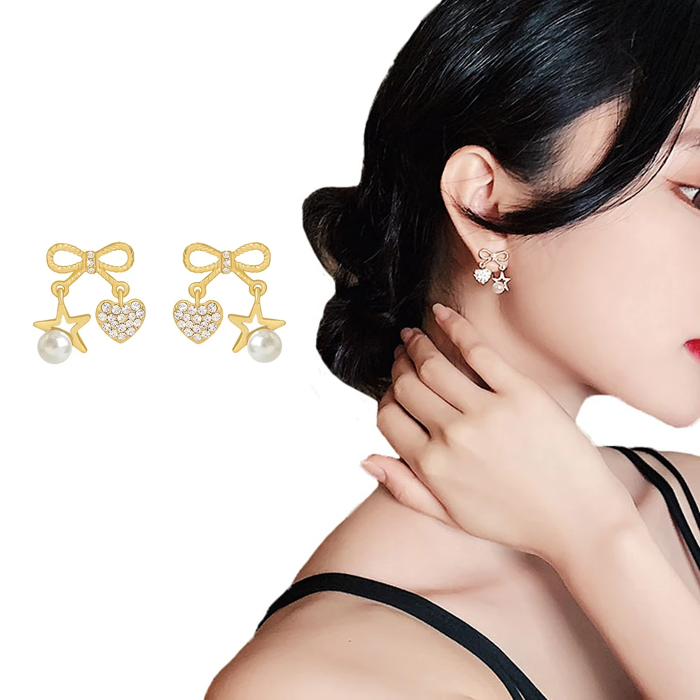 2020 новый тренд в форме сердца серьги подвески для женщин маленькая жемчужная