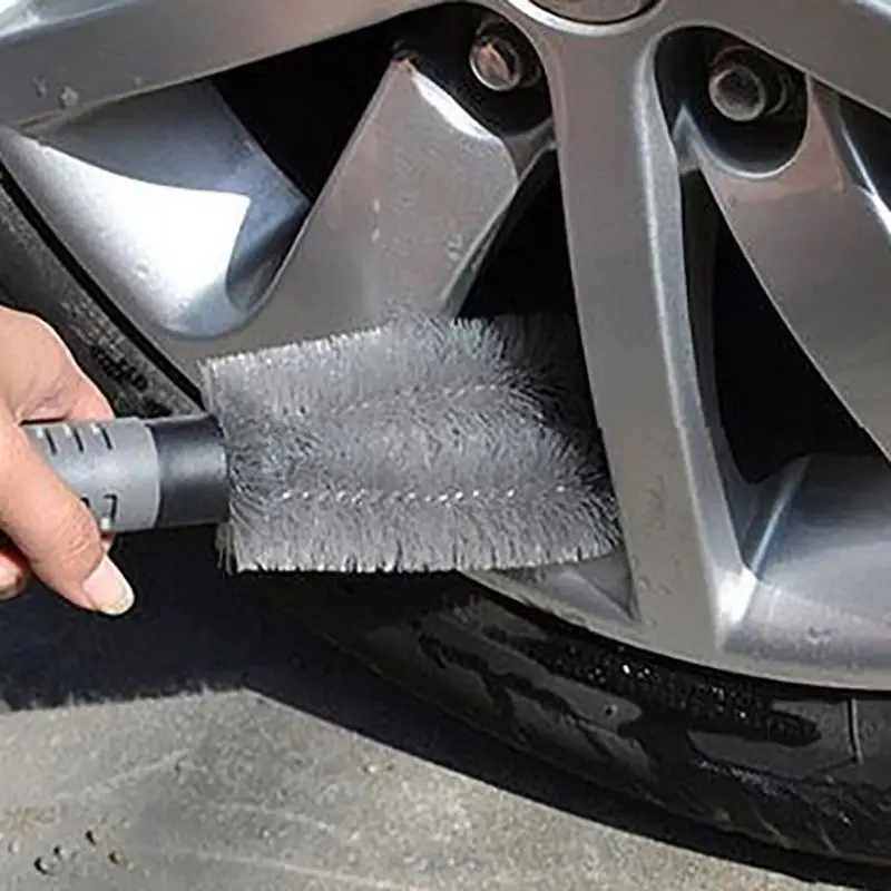 Обод шины скраб Чистящая Щетка для центрального движения колеса ручка тип стирки