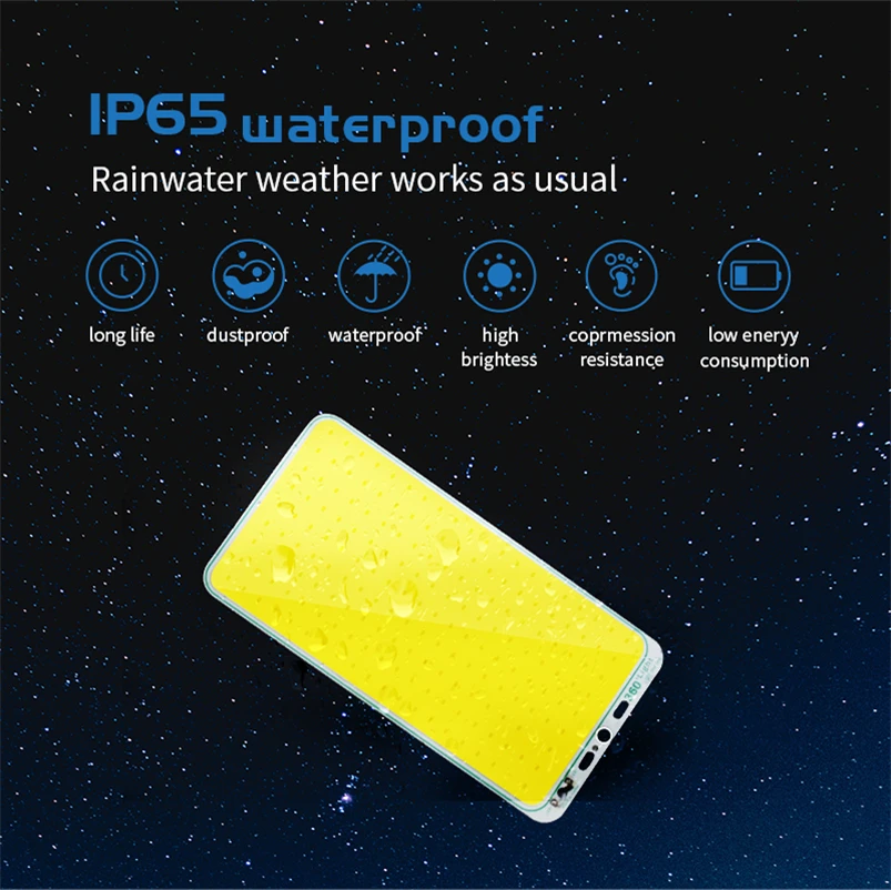 Портативный светодиодный уличный фонарь foco 12 В прожектор ip65 перезаряжаемый