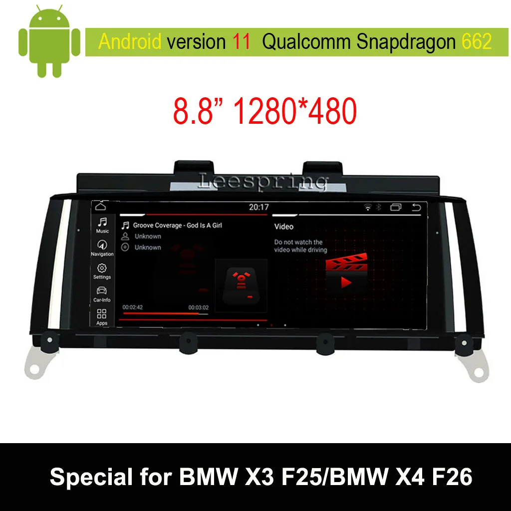

Android 9.0 Car Multimedia Player for BMW X3 F25/ for BMW X4 F26 (2011-2016 Original CIC or NBT System) Auto GPS Navigation