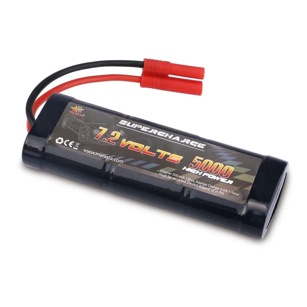 MELASTA 7,2 V 5000mAh NiMH перезаряжаемая RC игрушка батарея с разъемом разряда Tamiya/Banana для RC гоночных автомобилей лодки самолета