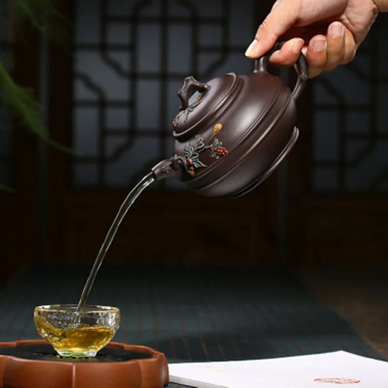 

Tetera Chinese Yixing Clay Teapot Zisha Infuser Kung Fu Tea Set 410ml New Arrived Famous Handmade Pot High Quality With Gift Box