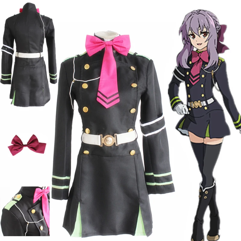 Костюм Хираги шиноа из аниме сераф конца Школьный костюм для косплея униформа