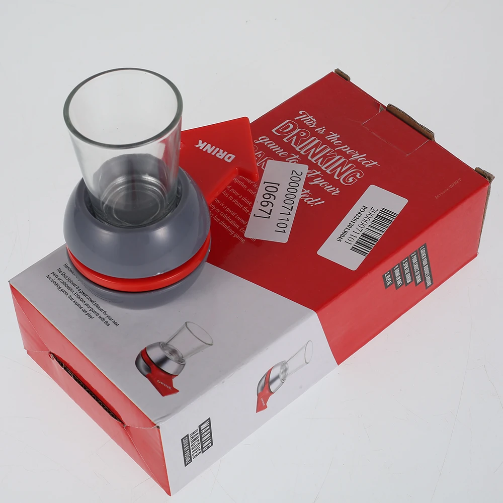 

2021 Drinking Game Excellent Shot Spinner Party Game Rotatable Arrow Beer Wine Glass Cup Kit Spin The Shot Glass Fun Party Gift