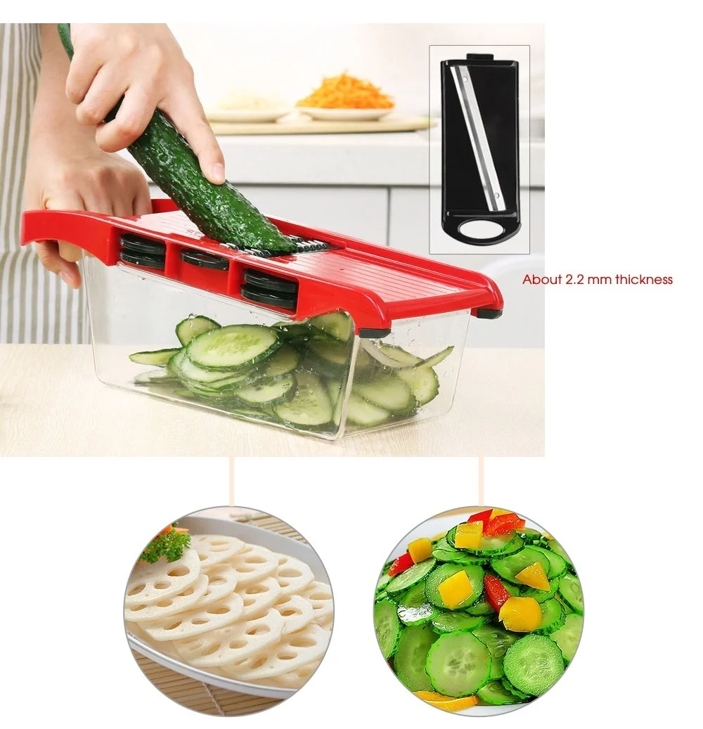 Набор Фруктовый нож для резки картофеля и овощей резак 7 стилей