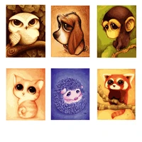 diy 30x40cm paint by numbers owl dog penguin for animal home decoration oil painting by numbers full set for children adults