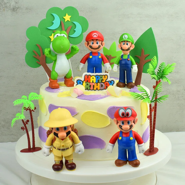 5 шт./компл. 10 см аниме-модель Super Mario куклы Марио Брос Луиджи Йоши игрушки фигурки