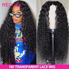 Парик из прозрачных кружевных волос Recool HD, водная волна 13x6, парик на кружевной основе 5x5, парик на кружевной застежке, влажные и волнистые волосы Remy 30 дюймов