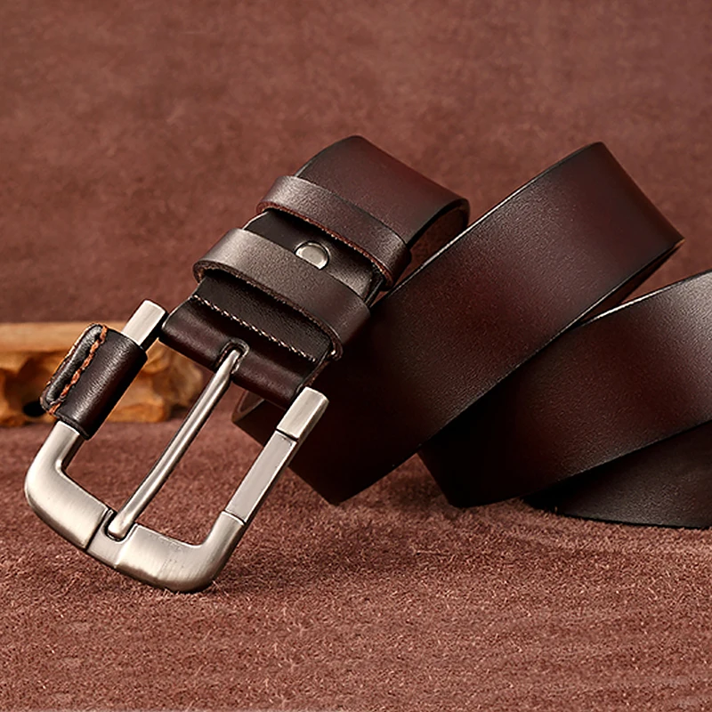 Ремень из натуральной кожи мужской роскошный Повседневный ремень с пряжкой