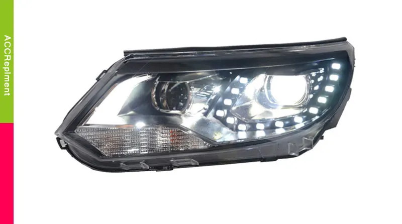 Авто PRO 2013-15 для vw tiguan фары для автомобиля Стайлинг Q5 bi xenon объектив СВЕТОДИОДНЫЙ DRL14 высокая яркость светодиодный Ксенон H7 светодиодный для парковки