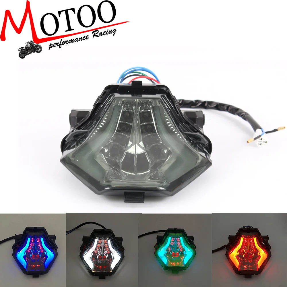 Motoo Интегрированный красный синий зеленый белый мотоциклетный светодиодный