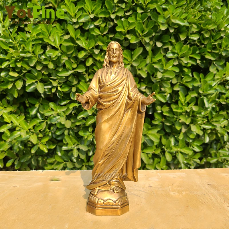 

Bronze Jesus Sculpture Bronze Christ Blessing Statue Jesus Statues And Sculptures For Church Home Decor Ornament Bronze Crafts