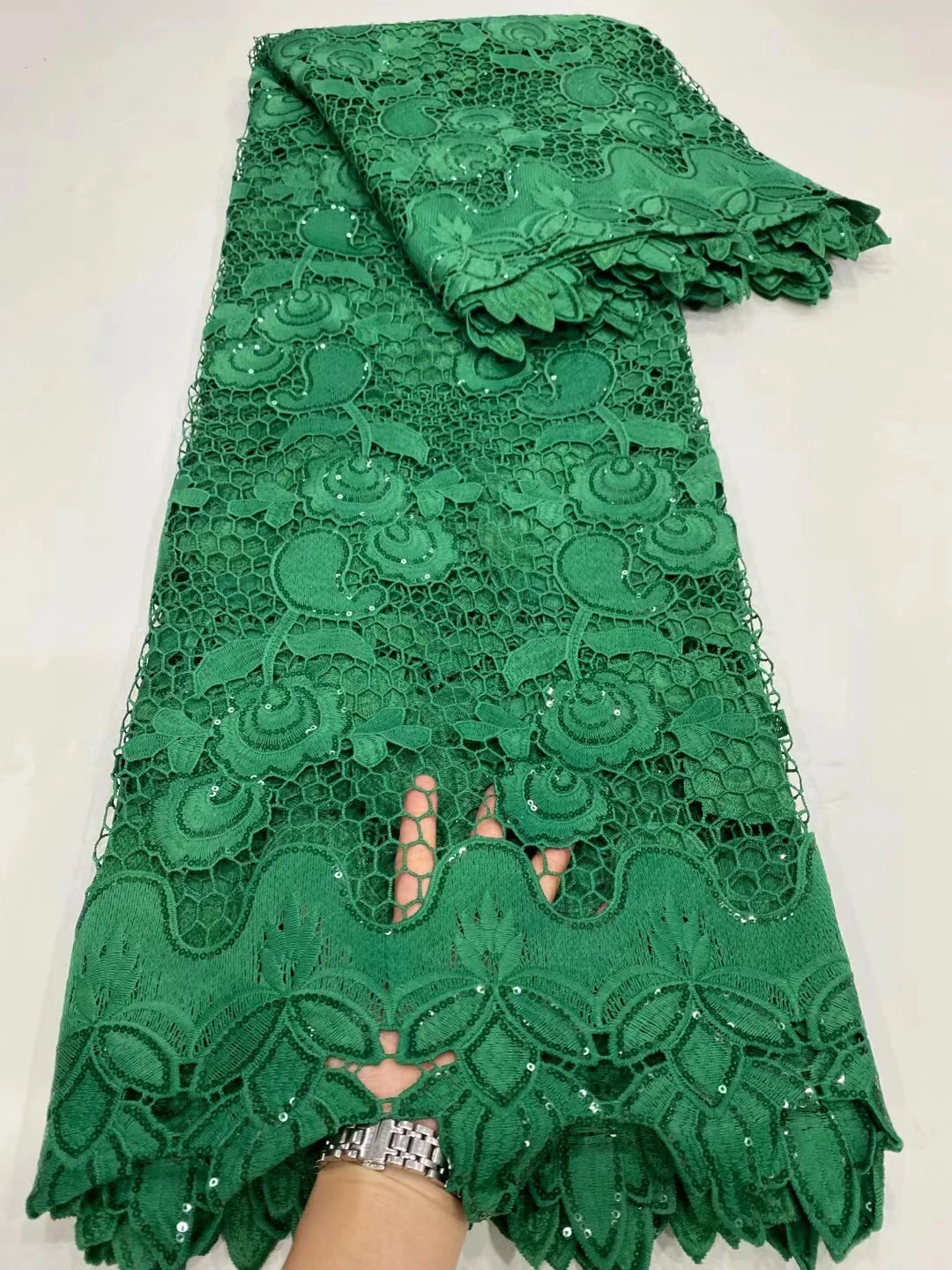 Черная африканская кружевная ткань 2021 Гипюр кружево с блестками вышивка шнур