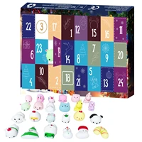 24 pcs christmas advent calendar toys squeezing games for party christmas animal set gift box advent countdown gift biological