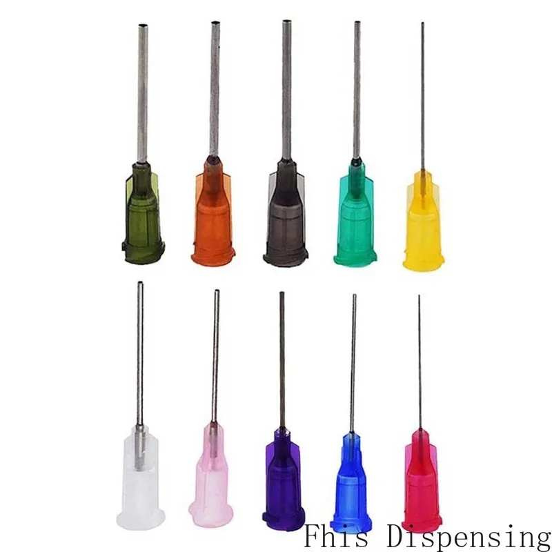 

100PCS/PK 14G~25G 1 Inch Tubing length Precision Blunt S.S Dispensing Tips