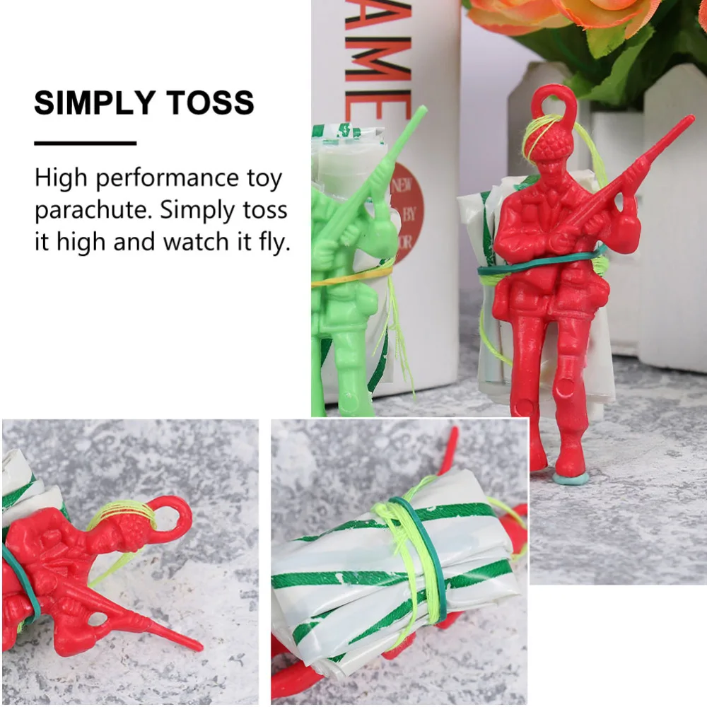 

30pcs Parachute Toys Throwing Toys Parachute Outdoor Children Flying Toys