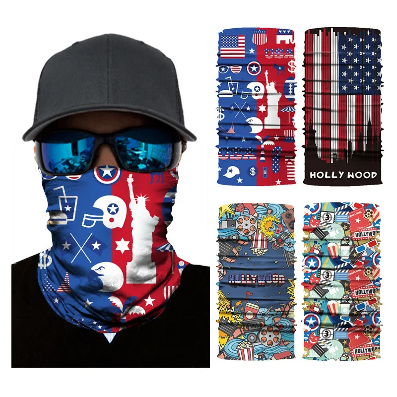 

Summer Cold Ice Motorcycle Face Mask Men Skull Cap Balaclava Headwrap Bandana Face Shield Running Cycling Outdoor Sports Scarves