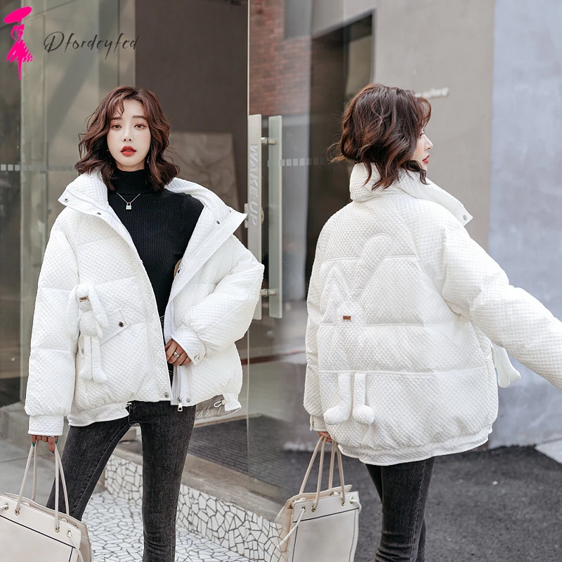 

Women Clothing New Arrivalthick Korean Fashion Winter Jacket Tops For Women Stand-Up Collar Warm Winter Coats And Jackets Women
