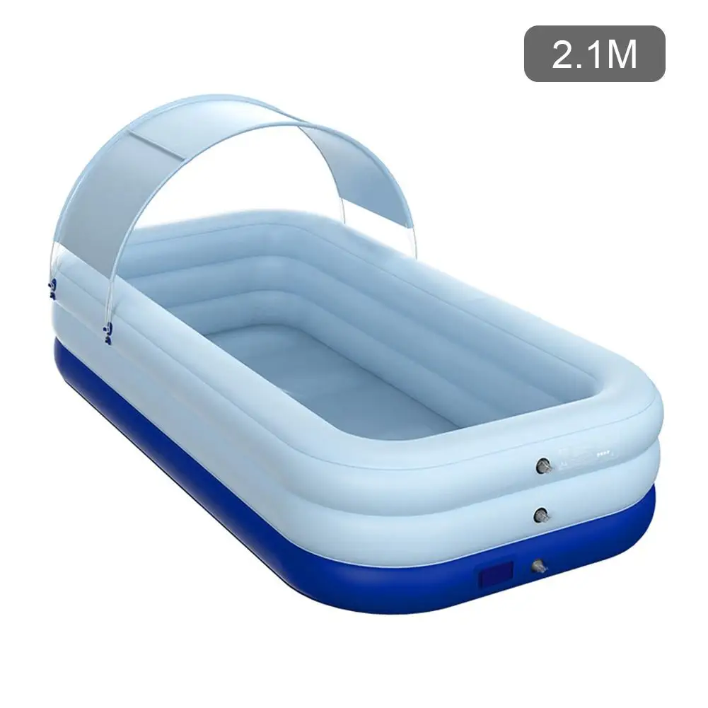 

Family Inflatable Swimming Pool Thick Lounge Pool Summer Water Party Supply for Baby Kids Adult for Outdoor Garden Backyard