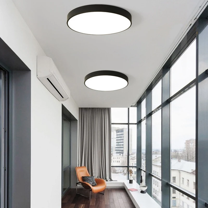 Drum Flush Mount светодиодный потолочный светильник круглый датчик движения для